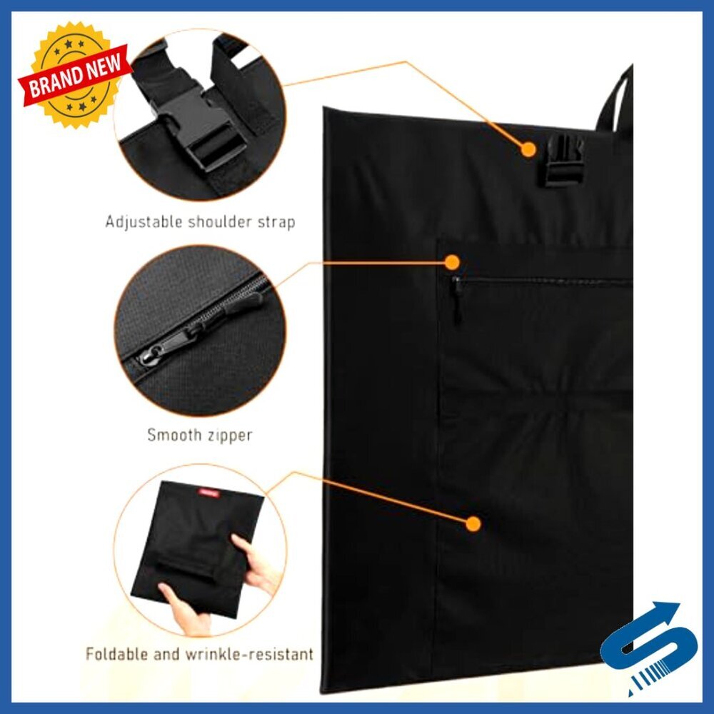 Large Waterproof Art Portfolio Bag Lightweight Storage Case Shoulder Handle - Picture 4 of 6